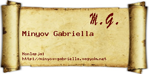 Minyov Gabriella névjegykártya